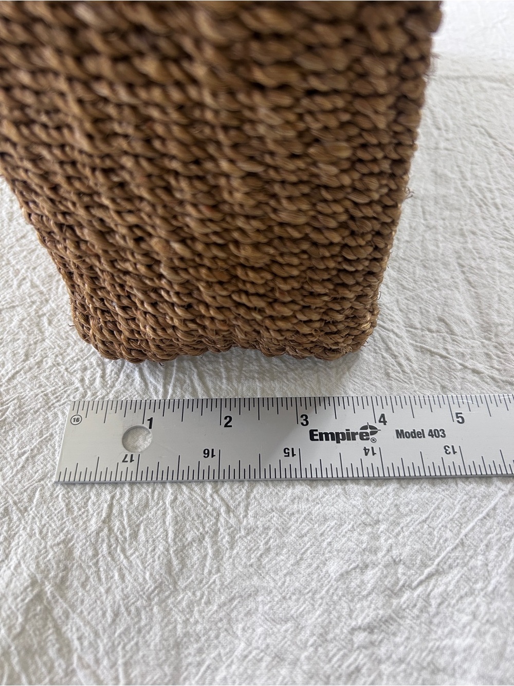 Vintage- Sea Grass Basket Bag with Black Leather Handles + Shell Closure - Picture 11 of 11
